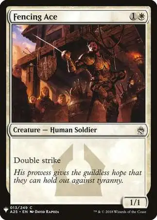 MtG Trading Card Game Mystery Booster / The List Common Fencing Ace #13