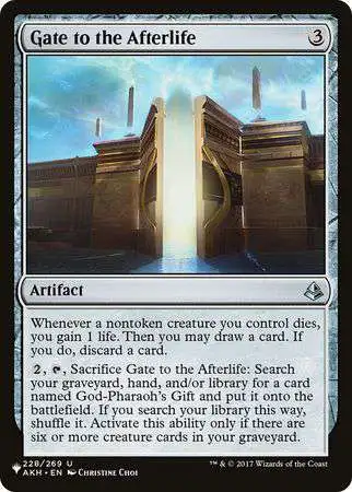 Magic The Gathering Trading Card Game Mystery Booster The List Single Card  Uncommon Gate to the Afterlife 228 - ToyWiz