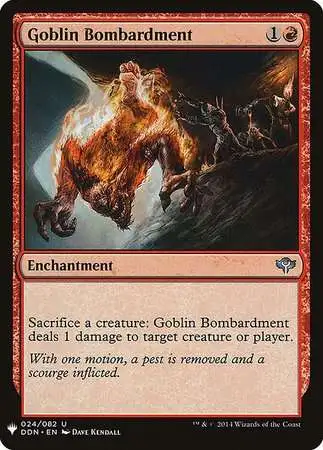 MtG Trading Card Game Mystery Booster / The List Uncommon Goblin Bombardment #24