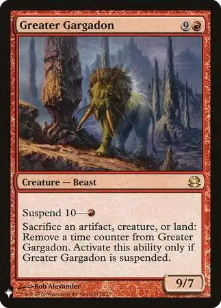 MtG Trading Card Game Mystery Booster / The List Rare Greater Gargadon #117
