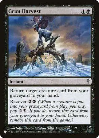 MtG Trading Card Game Mystery Booster / The List Common Grim Harvest #58