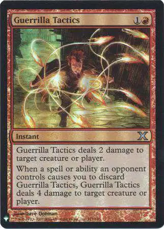 MtG Trading Card Game Mystery Booster / The List Uncommon Foil Guerrilla Tactics #211