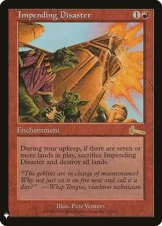 MtG Trading Card Game Mystery Booster / The List Rare Impending Disaster #82