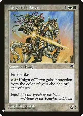 MtG Trading Card Game Mystery Booster / The List Uncommon Knight of Dawn