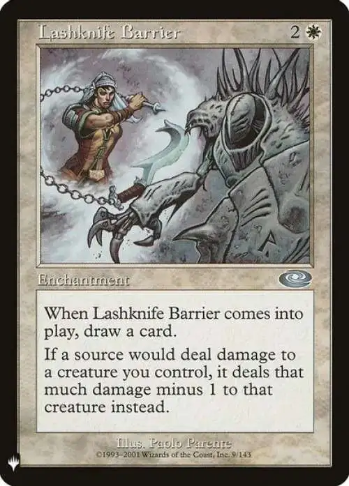 MtG Trading Card Game Mystery Booster Uncommon Lashknife Barrier #9