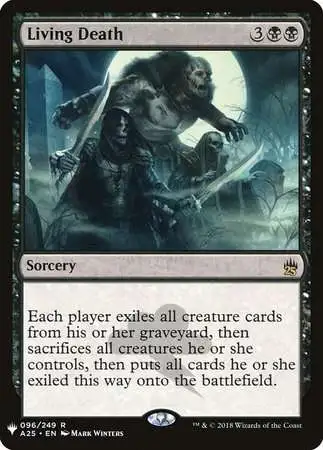 Magic The Gathering Trading Card Game Mystery Booster The List Single Card  Rare Living Death 96 - ToyWiz