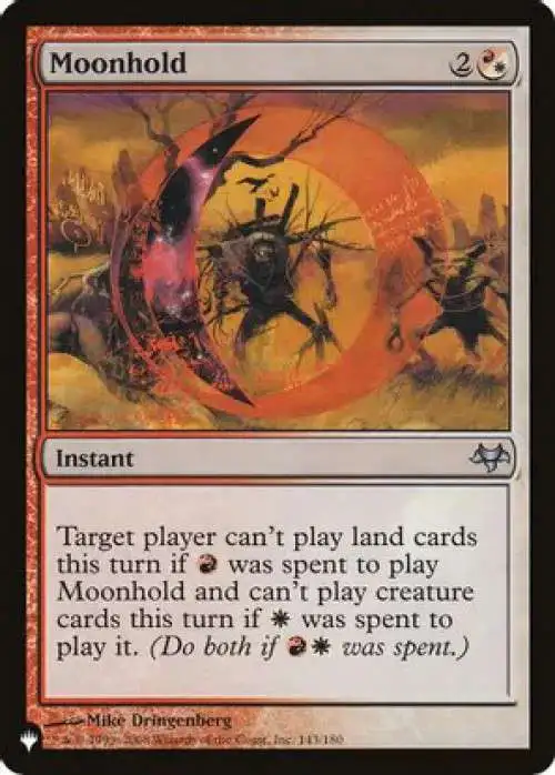Magic The Gathering Trading Card Game Mystery Booster The List Single Card  Uncommon Moonhold 143 - ToyWiz