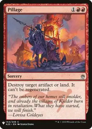 MtG Trading Card Game Mystery Booster / The List Common Pillage #144