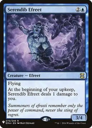 MtG Trading Card Game Mystery Booster / The List Rare Serendib Efreet #70