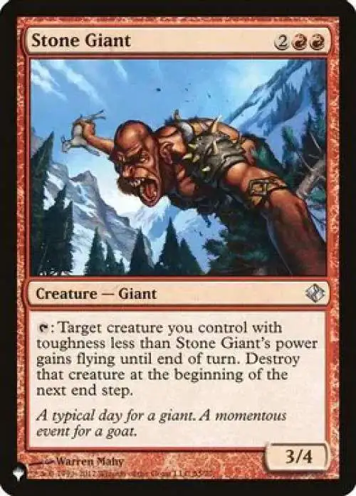 MtG Trading Card Game Mystery Booster Uncommon Stone Giant #55