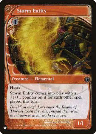 MtG Trading Card Game Mystery Booster / The List Uncommon Storm Entity #122