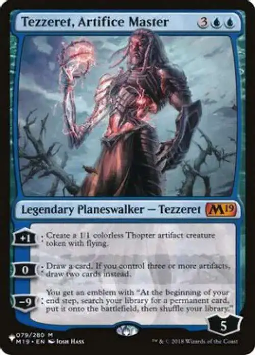 MtG Trading Card Game Mystery Booster Mythic Rare Tezzeret, Artifice Master #79