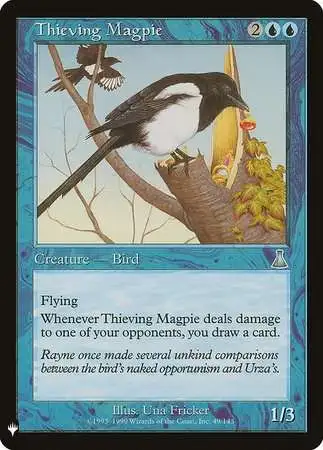 MtG Trading Card Game Mystery Booster / The List Uncommon Thieving Magpie #49