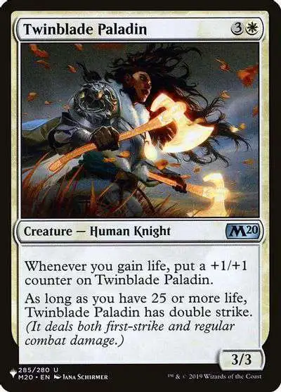 MtG Trading Card Game Mystery Booster / The List Uncommon Twinblade Paladin #285