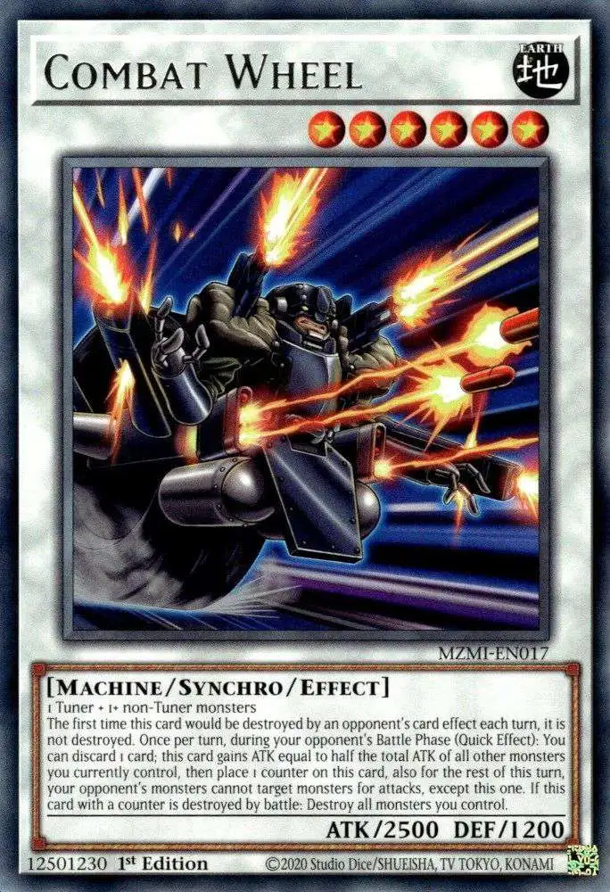 YuGiOh Trading Card Game Maze of Millennia Rare Combat Wheel MZMI-EN017