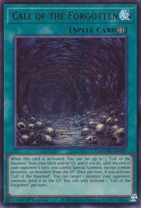 YuGiOh Trading Card Game Maze of Muertos Single Card Ultra Rare Call of the  Forgotten MZMU-EN007 - ToyWiz