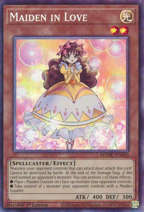 YuGiOh Trading Card Game Maze of Muertos Single Card Collectors Rare Maiden  in Love MZMU-EN020 - ToyWiz