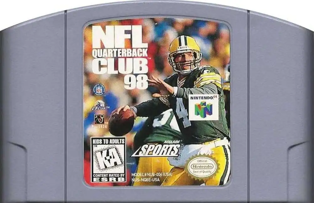 Nintendo N64 NFL Quarterback Club 98 Video Game [NO BOX]