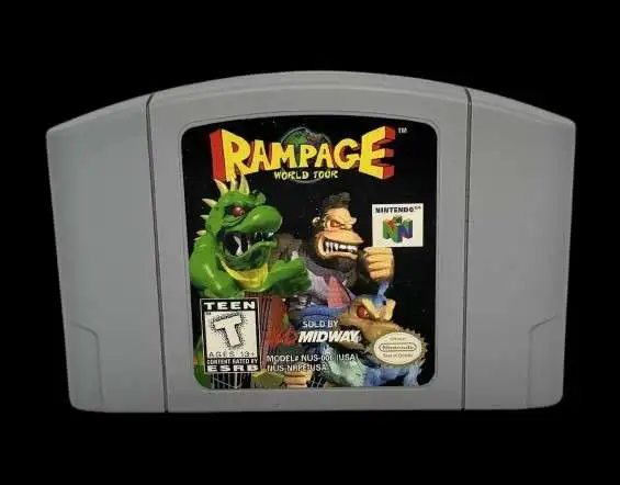 Nintendo 64 Rampage Video Game [Cartridge Only]