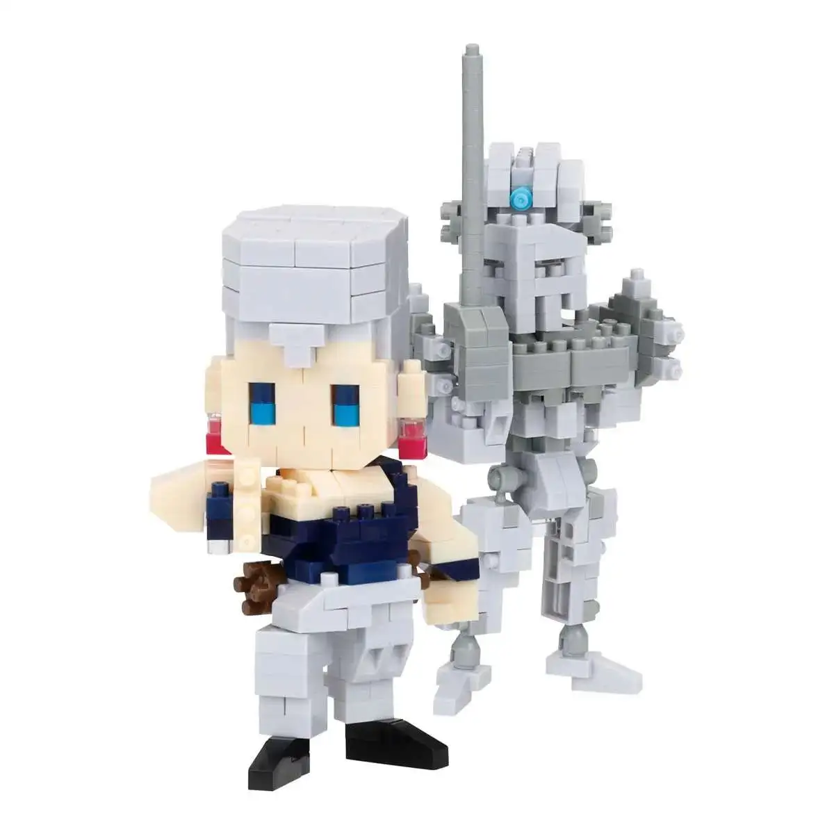 Nanoblock JoJo's Bizarre Adventure Character Collection Series Jean Pierre Polnareff & Silver Chariot 2.79-Inch Box [6 Packs] (Pre-Order ships May)