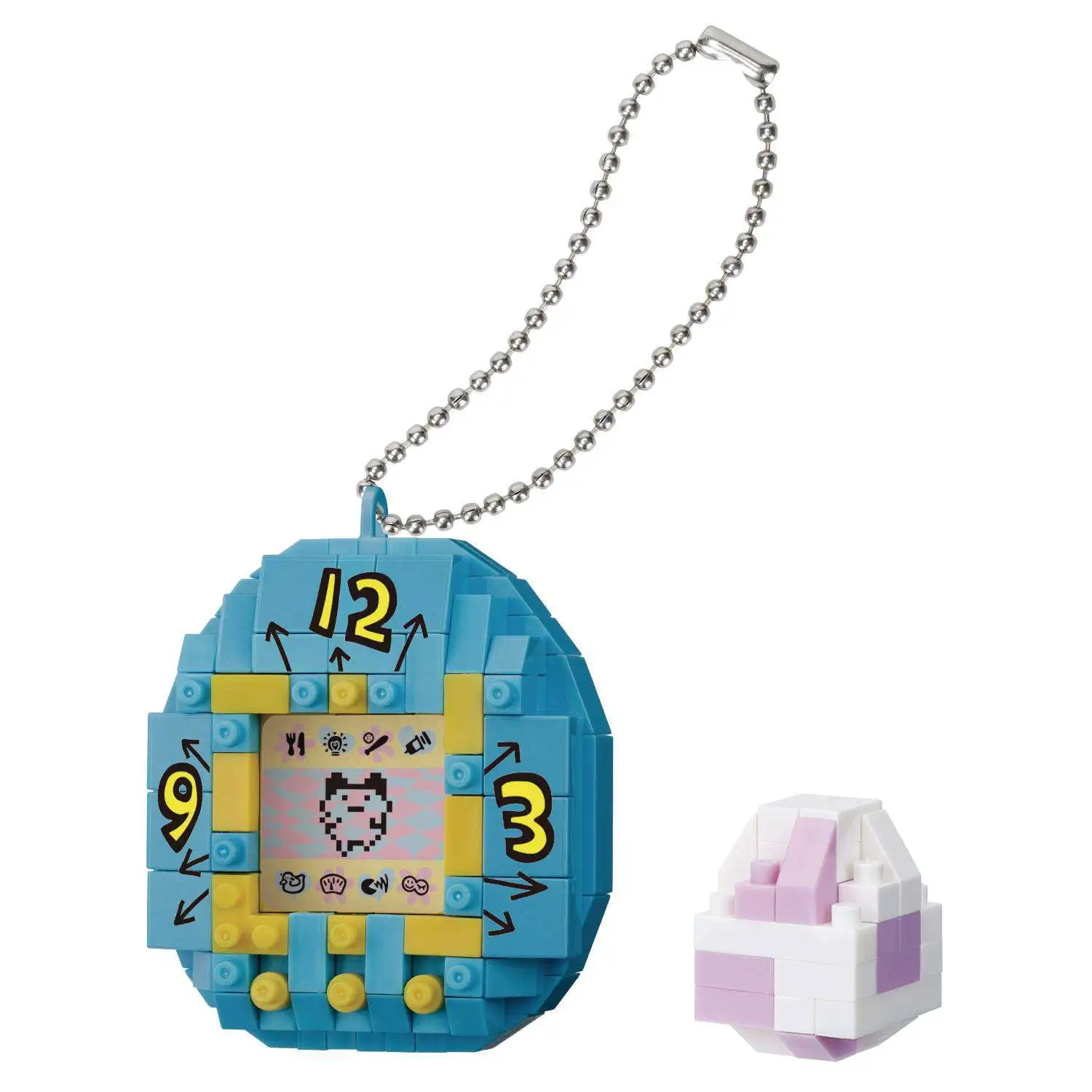 Tamagotchi x Nanoblock 1st Generation 1.5-Inch Building Toy [Blue] (Pre-Order ships June)