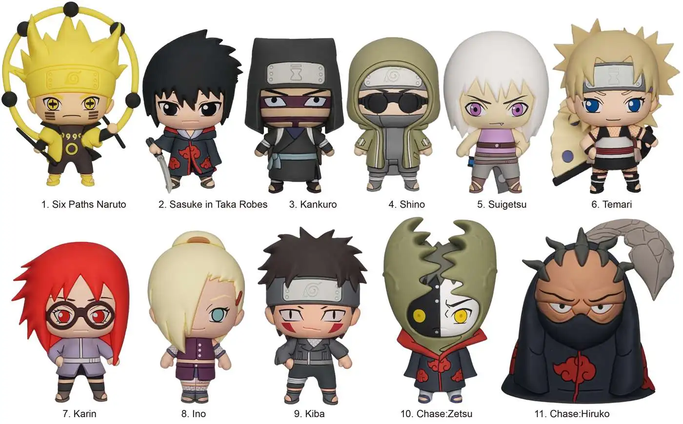 Naruto Shippuden 3D Figural Keyring Naruto Shippuden Series 2 Mystery Pack  1 RANDOM Figure Monogram - ToyWiz