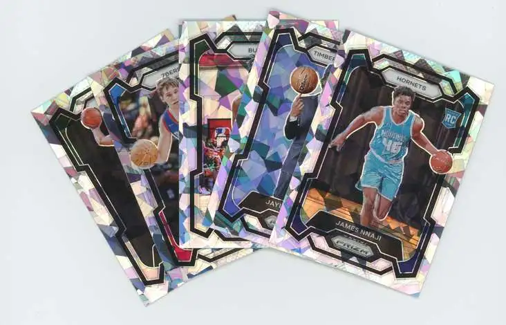 NBA 2023-24 Panini Prizm Lot of 5 Cracked Ice Rookie Single Cards