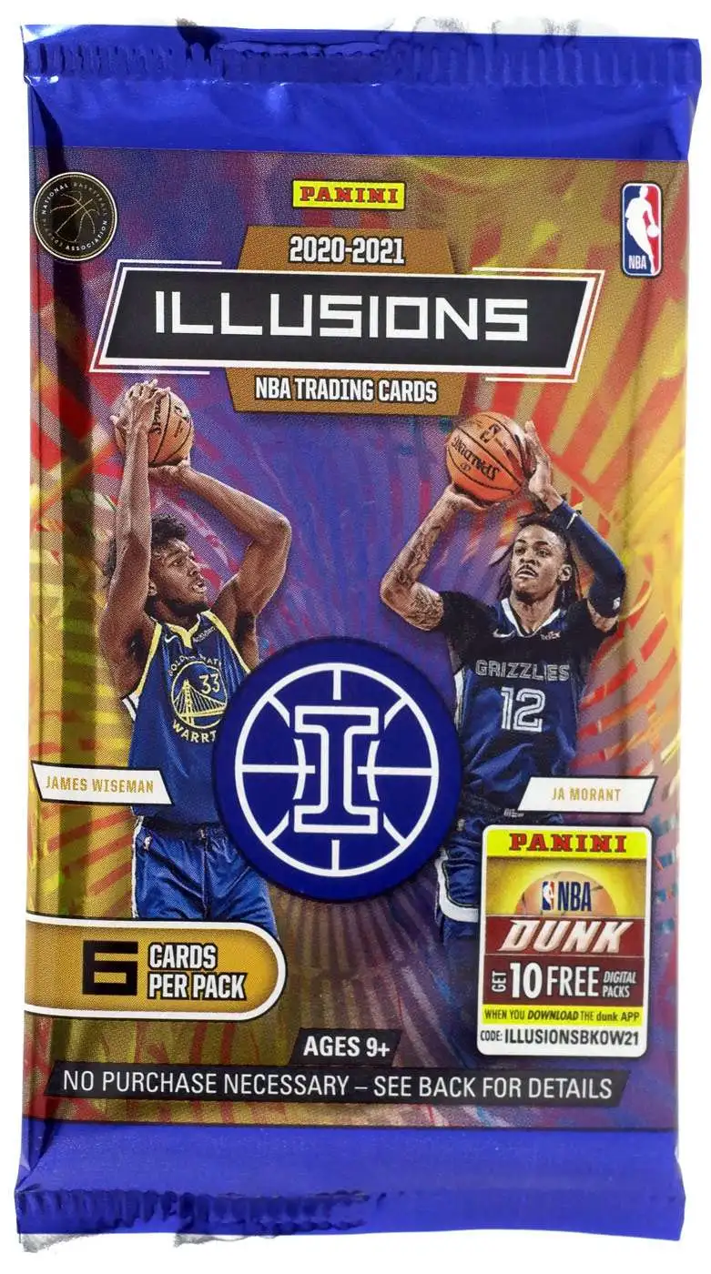 NBA Panini 2020-21 Illusions Basketball Trading Card RETAIL Pack [6 Cards]