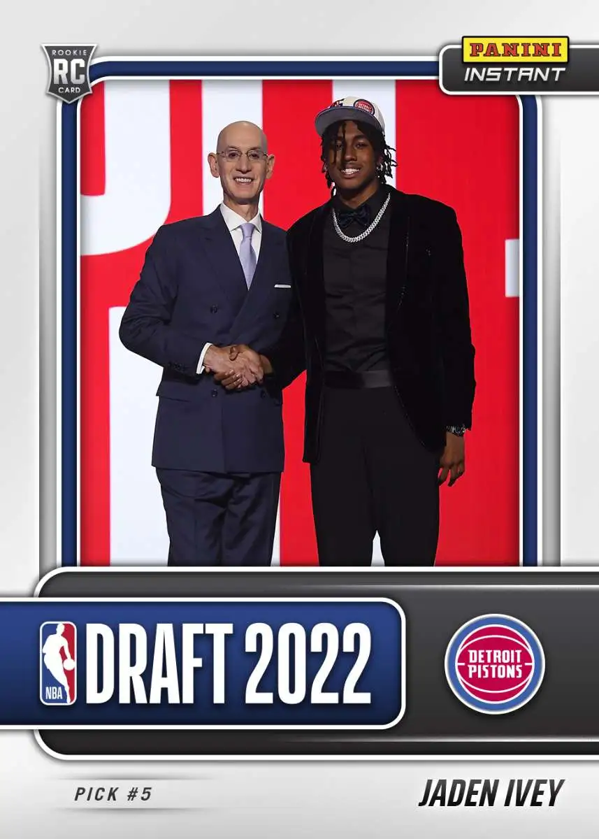 NBA Detroit Pistons 2022-23 Instant Draft Night Basketball Single