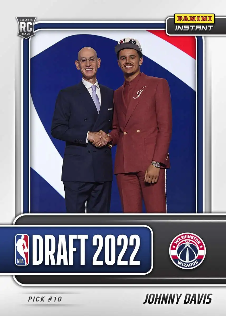 NBA Washington Wizards 2022-23 Instant Draft Night Basketball Johnny Davis DN10 [#10 Pick]