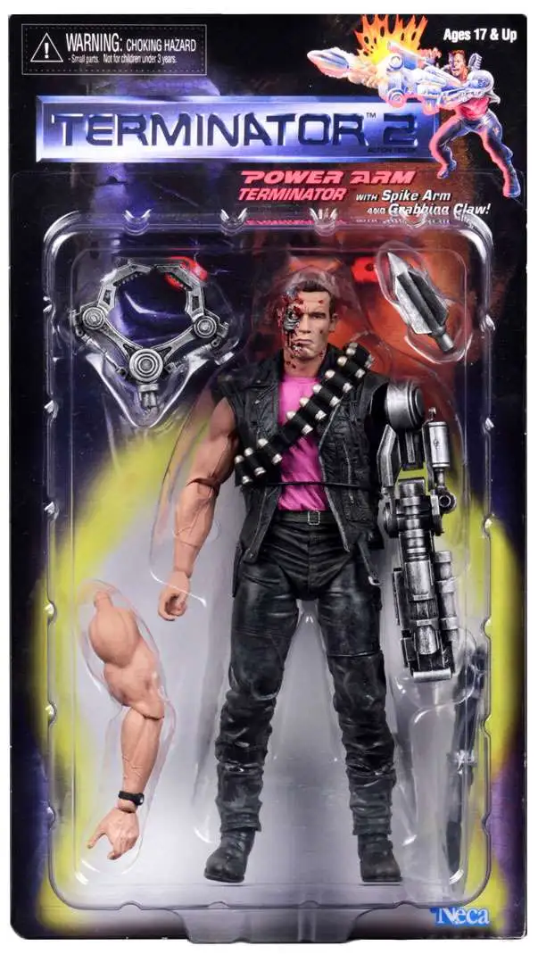 Terminator 2-7" Scale Figure NECA Kenner Tribute Metal Mash Endoskeleton 