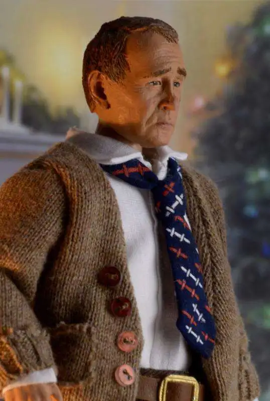 A Christmas Story – Action Figure Old Man 20,3 Cm – NECA – Con Lampada A Gamba E Teste Intercambiabili