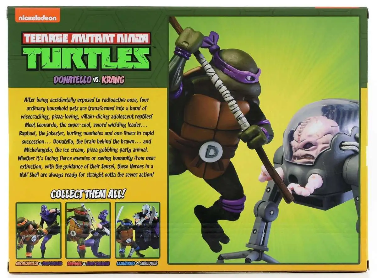 NECA Teenage Mutant Ninja Turtles Donatello VS Krang Target Action Figure for sale online 