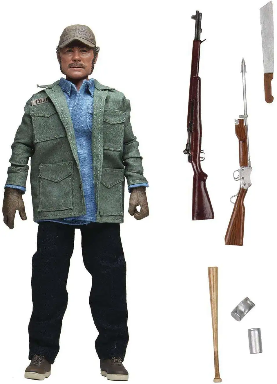 NECA Jaws Sam Quint Clothed Action Figure [Shark Battle, Damaged Package]