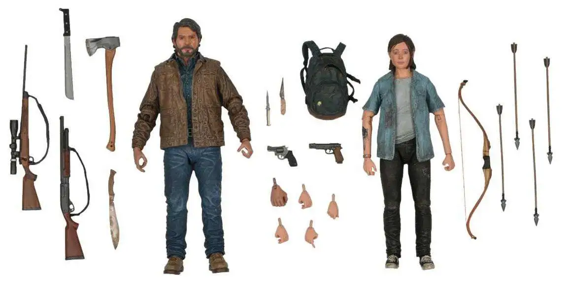 NECA The Last of Us Part II Joel & Ellie Action Figure 2-Pack [Ultimate Version] (Pre-Order ships September)