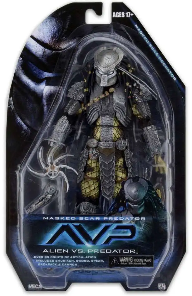 NECA Alien vs. Predator Series 15 Masked Scar Predator 8.25