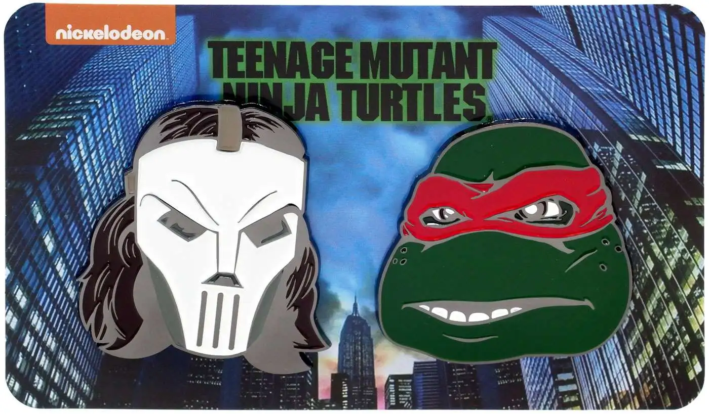 NECA Teenage Mutant Ninja Turtles Casey Jones & Raphael Exclusive 1-Inch Pin