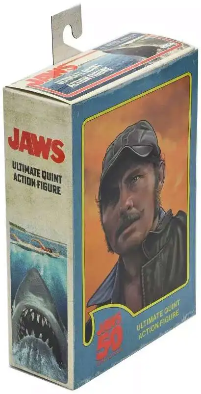 NECA Jaws Sam Quint 7 Action Figure Ultimate Version, 50th
