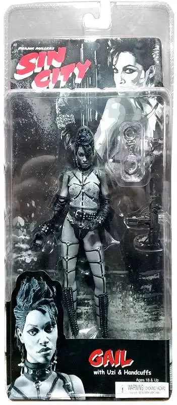 NECA Sin City Series 1 Gail 16 Action Figure Black White
