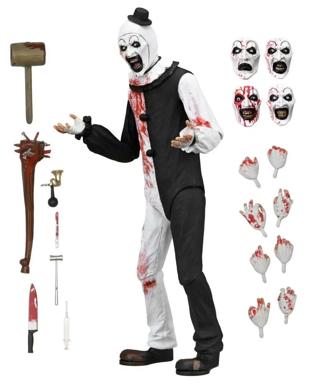 NECA The Terrifier Art the Clown Action Figure [Blood Splattered, Ultimate Version]