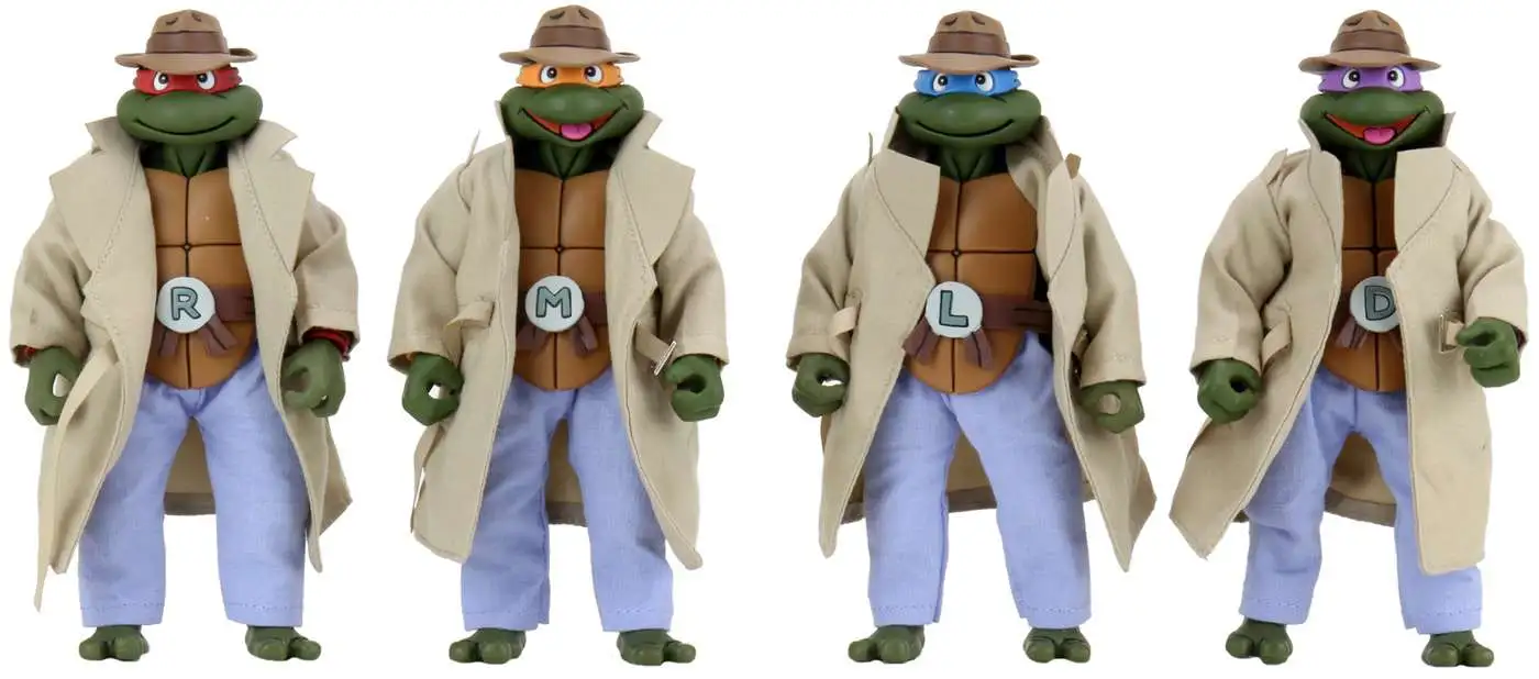 NECA Teenage Mutant Ninja Turtles Turtles in Disguise! Action Figure 4-Pack [Leonardo, Donatello, Michelangelo & Raphael]