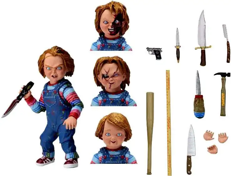 Child's Play Chucky 4" Scale Action Figure PVC Ultimate Chucky in Box 