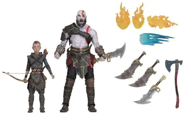 NECA God of War Kratos & Atreus Action Figure 2-Pack [Ultimate Version]