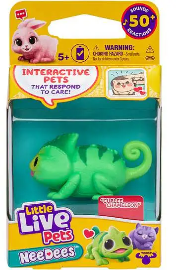 その他 Littlemy Little Live Pets NeeDees Curlee Chameleon Wearable Interactive