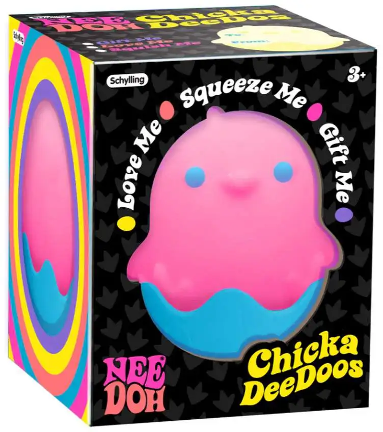 NeeDoh Chicka DeeDoos PINK & BLUE Stress Ball