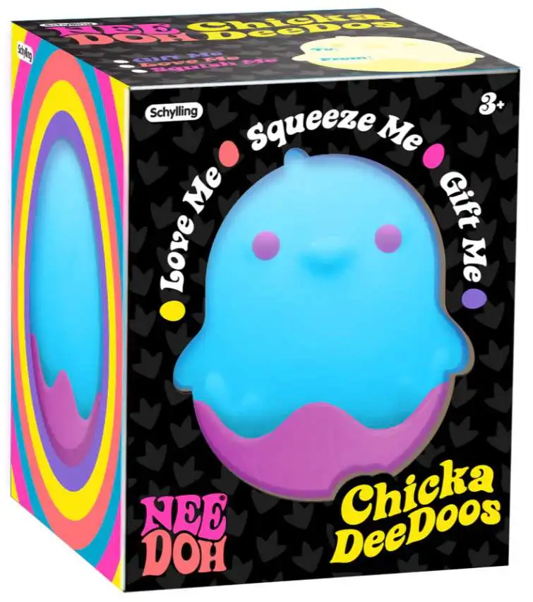 NeeDoh Chicka DeeDoos PURPLE & BLUE Stress Ball
