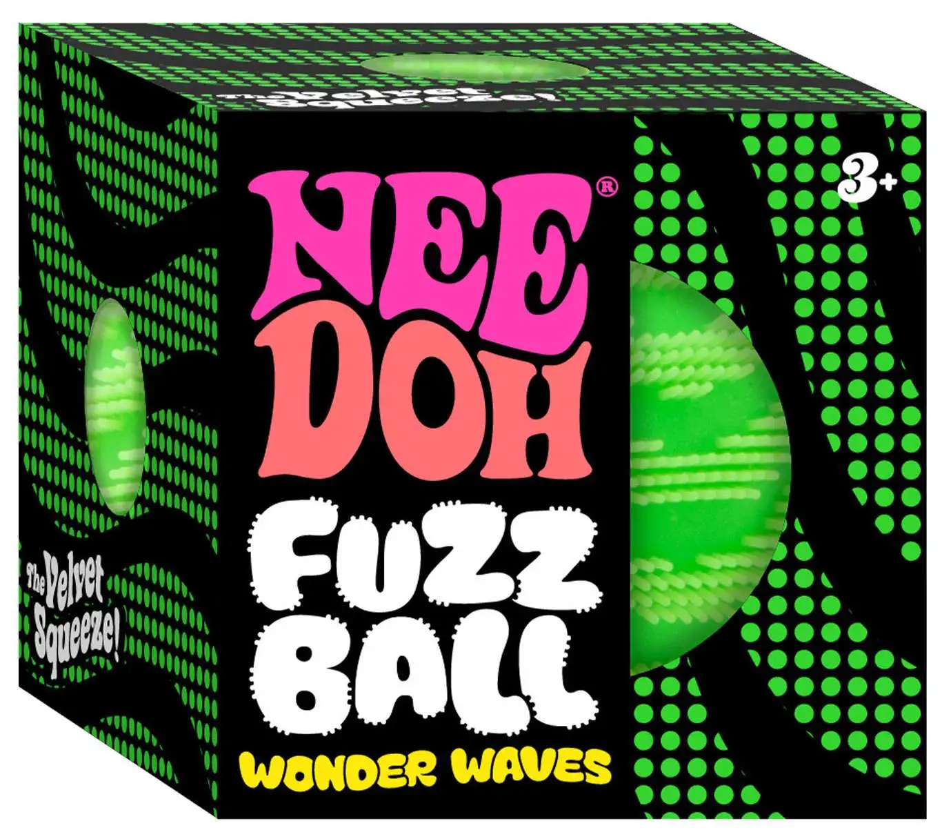 NeeDoh Fuzz Ball Wonder Waves Stress Ball [1 RANDOM Color]
