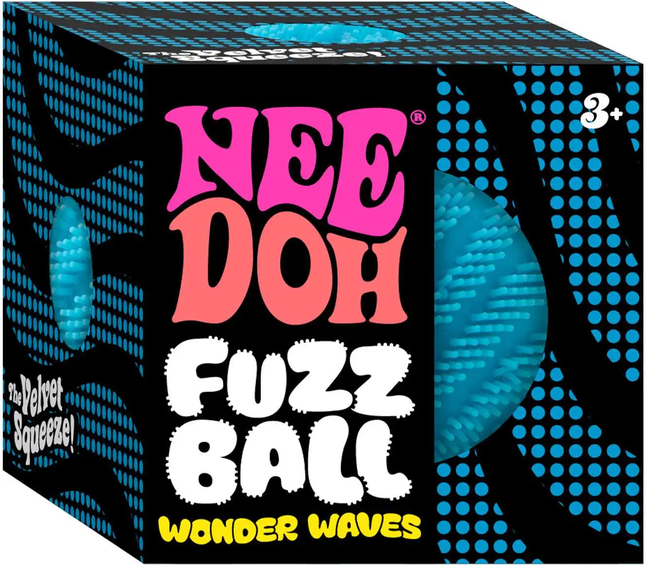 NeeDoh Fuzz Ball Wonder Waves BLUE Stress Ball
