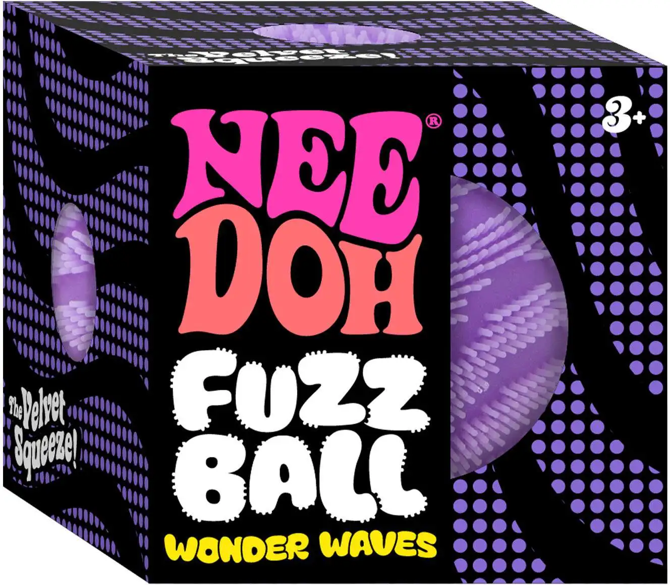 NeeDoh Fuzz Ball Wonder Waves PURPLE Stress Ball