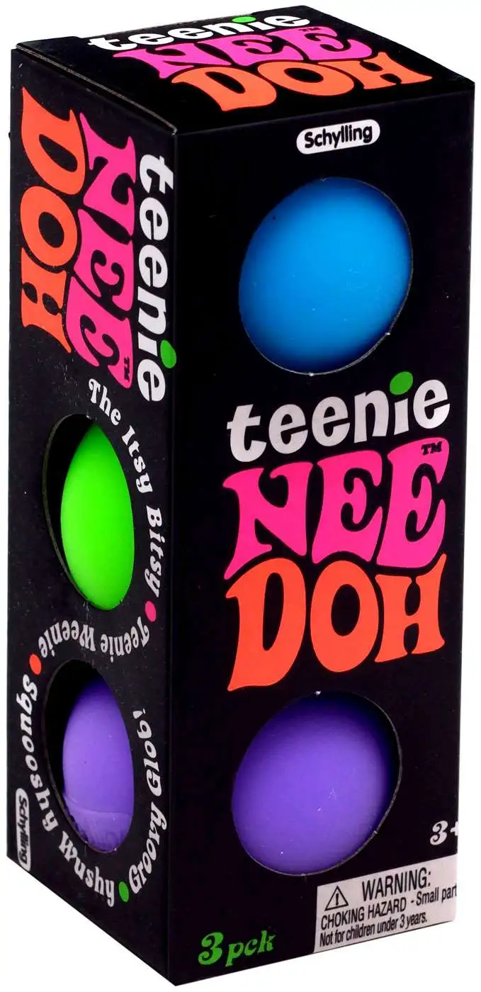 NeeDoh The Groovy Glob Teenie BLUE, GREEN PURPLE 1.5 Small Stress Ball ...